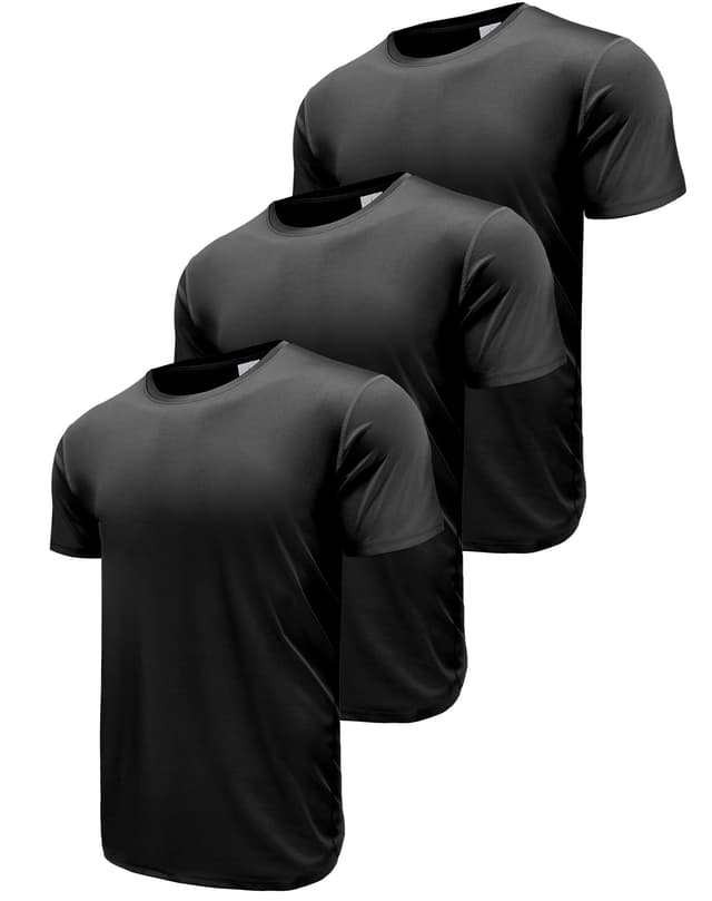 Boyzn 1 oder 3er Pack Sport Tshirts Herren Kurzarm T-Shirts 😎🏋️‍♂️🏃‍♂️