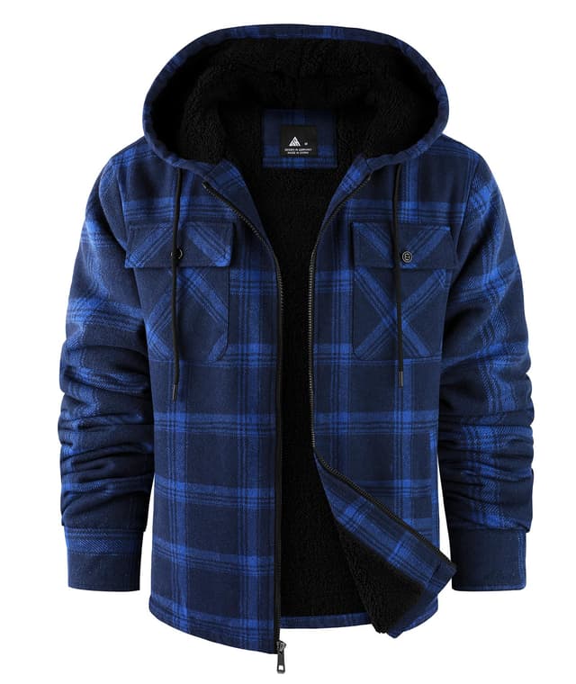 JACKETOWN Karierte Herren-Hemdjacke mit Kapuze 😎🧥