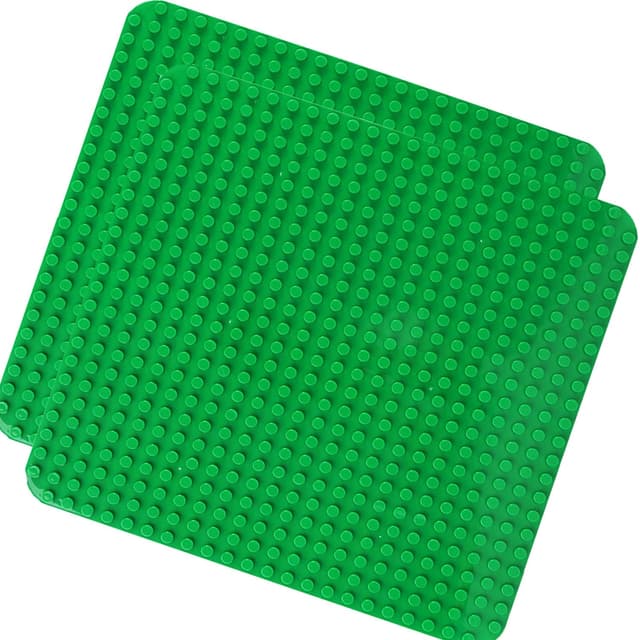 2 Große Bauplatte Kompatibel mit Lego Duplo Platten, Grün 2 PCS 🧩🏗️