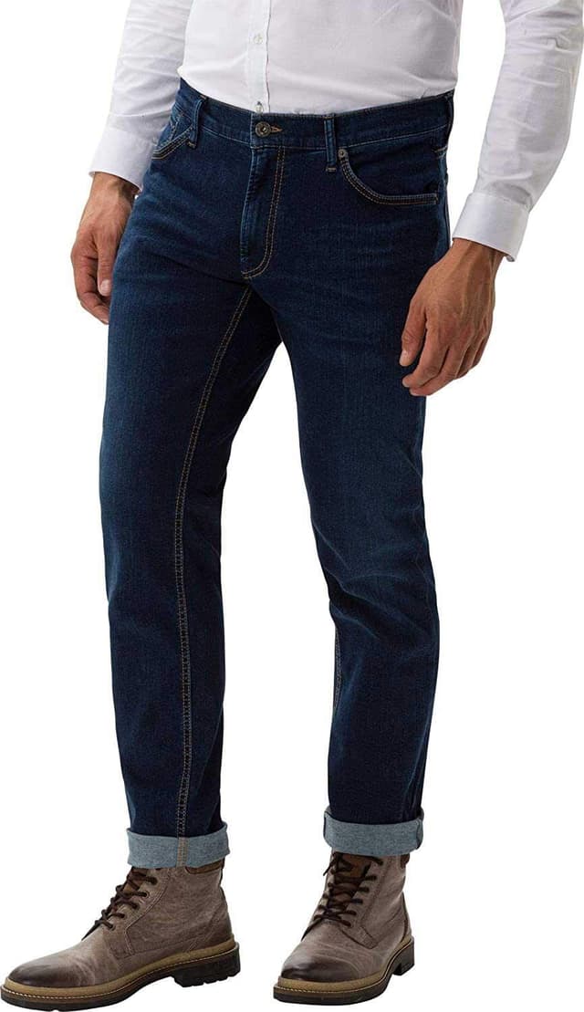 👖 BRAX Herren Style Chuck Hi-Flex Baumwolle Jeans 33W / 30L Stone Blue Used - Nur 76.12€!