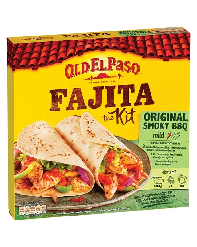 🌶️🌮 Old El Paso Fajita Kit - Original Smoky BBQ Set - Mexikanische Fajitas 🇲🇽