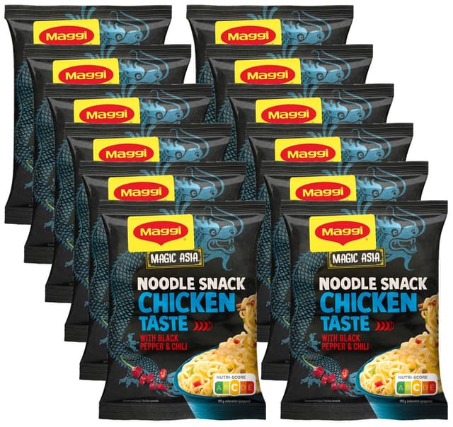 🍜 Maggi Magic Asia Instant Nudel Snack Huhn 🍗 12er Pack - Angebot!
