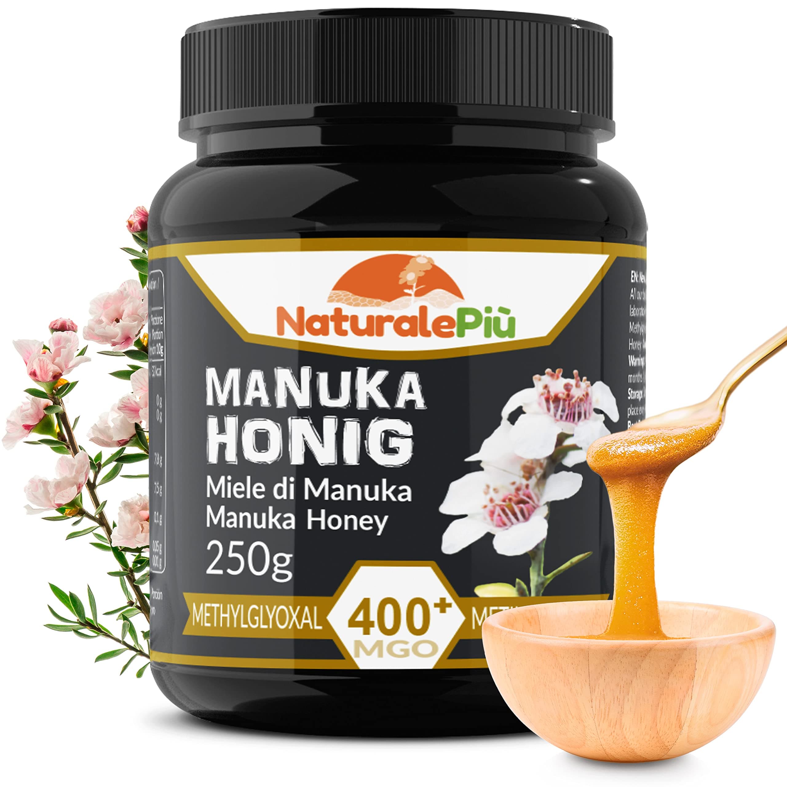 Angebot: NaturalePiù Manuka-Honig 400+ MGO – 250g 🍯🇳🇿