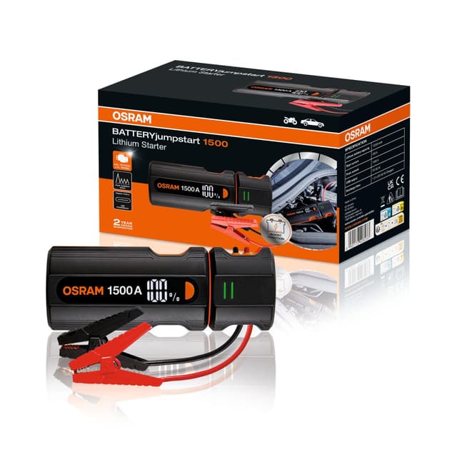 🚗🔋 OSRAM BATTERYjumpstart 1500: Starthilfe Powerbank für 12V-Fahrzeuge 🌟