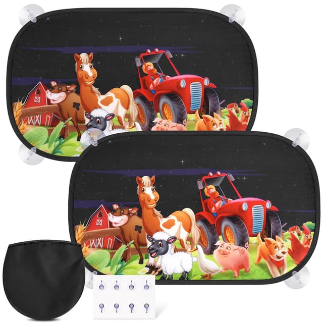 🌞🚗 2 Stück Sonnenschutz Auto Baby mit UV Schutz, 51x31cm Autofenster Sonnenschutz Kinder 🚗🌞