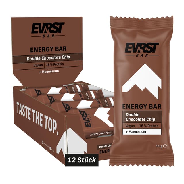 EVRST Energy Bar Double Chocolate Chip | Energieriegel | Vegan