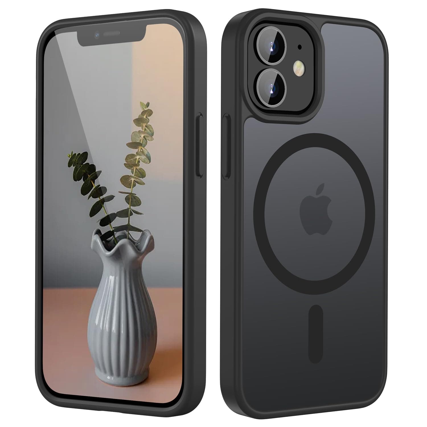 HGH Magnetisch Hülle für iPhone 12 Mini 5,4 Zoll mit MagSafe - Schwarz
