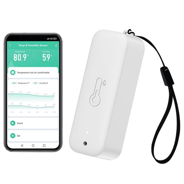 🌡️🌿 WLAN Thermometer Hygrometer: Intelligenter Temperatur- und Luftfeuchtigkeitssensor mit Fernüberwachungs-App