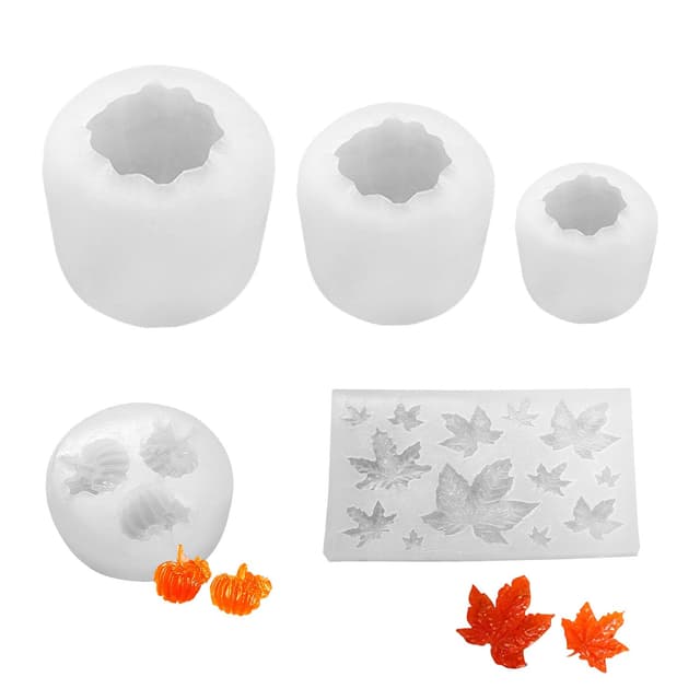 RYAN 5 Stück Kürbis Harzformen Set 🎃🍁