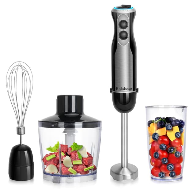 🌟 Tolles Angebot! Kolohoso 1500W Stabmixer 4 in 1 Schwarz 🌟