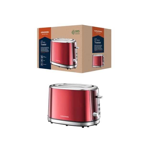 🔥 Super Angebot! Grundig TA 6330 Toaster Red Sense - 2020 Style 🍞🔴