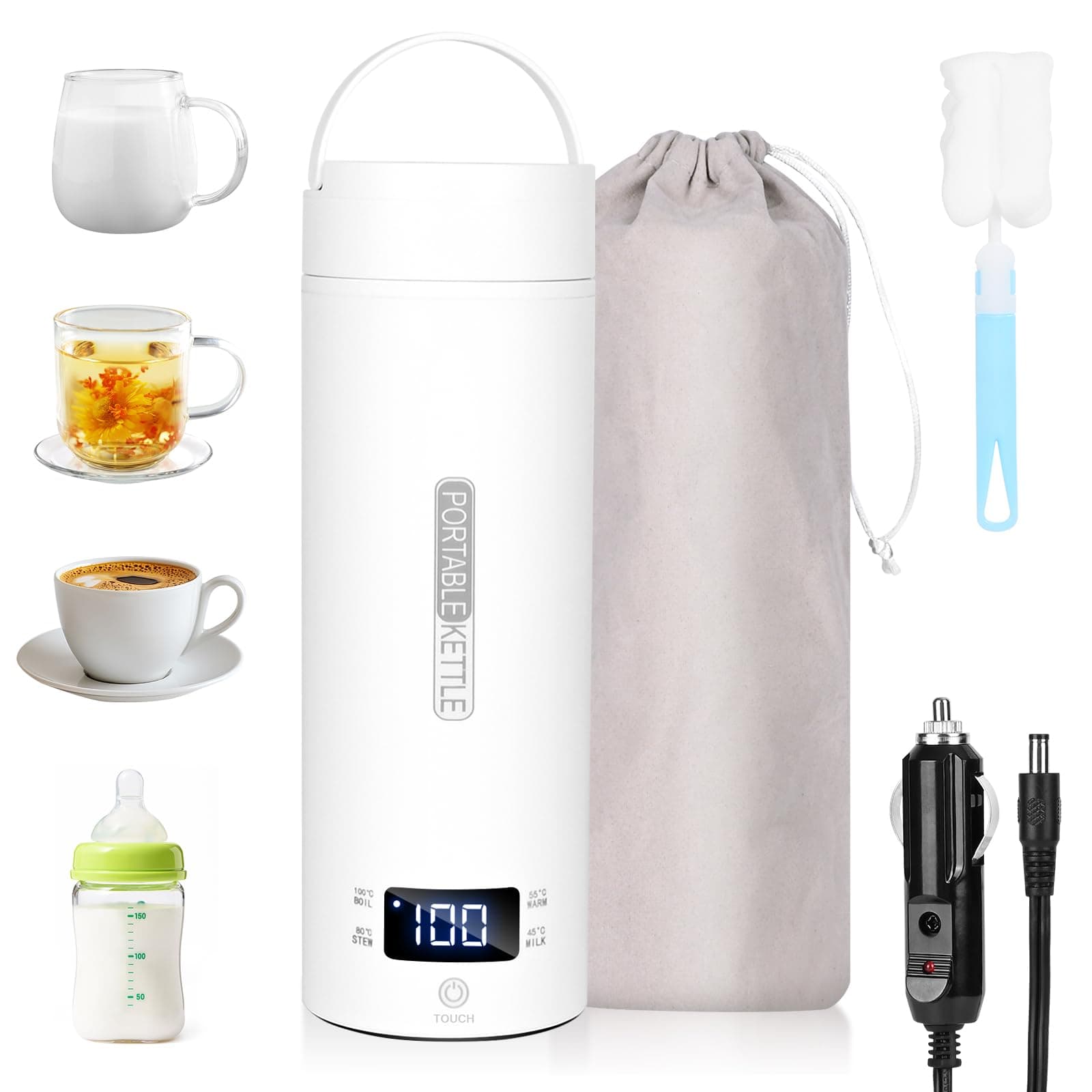 🌟 Dreamhigh® Reisewasserkocher: Mini Wasserkocher aus Edelstahl für unterwegs! ♨️