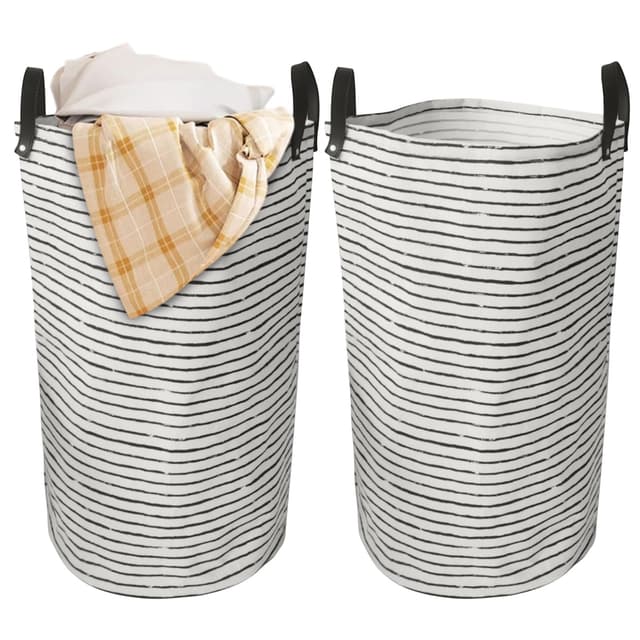 🧺🌟 Gohytal Laundry Baskets 2er-Set - Faltbarer Wäschekorb 60L 🌟🧺