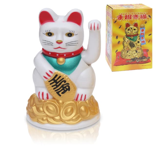 Flanacom Winkekatze - Winkende Japanische Glückskatze 🐱