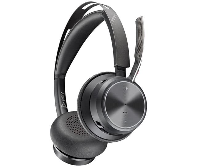 🎧 POLY Voyager Focus 2 USB-C Headset und USB-C/A Adapter - Bluetooth, ANC, Acoustic Fence Technologie