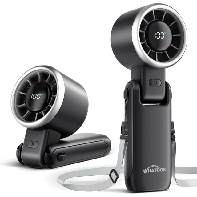 🌀🌬️ Mini Handventilator Akku Ladbar: Tragbarer Mini Ventilator, 5 Geschwindigkeitsstufen Kleiner Taschenventilator
