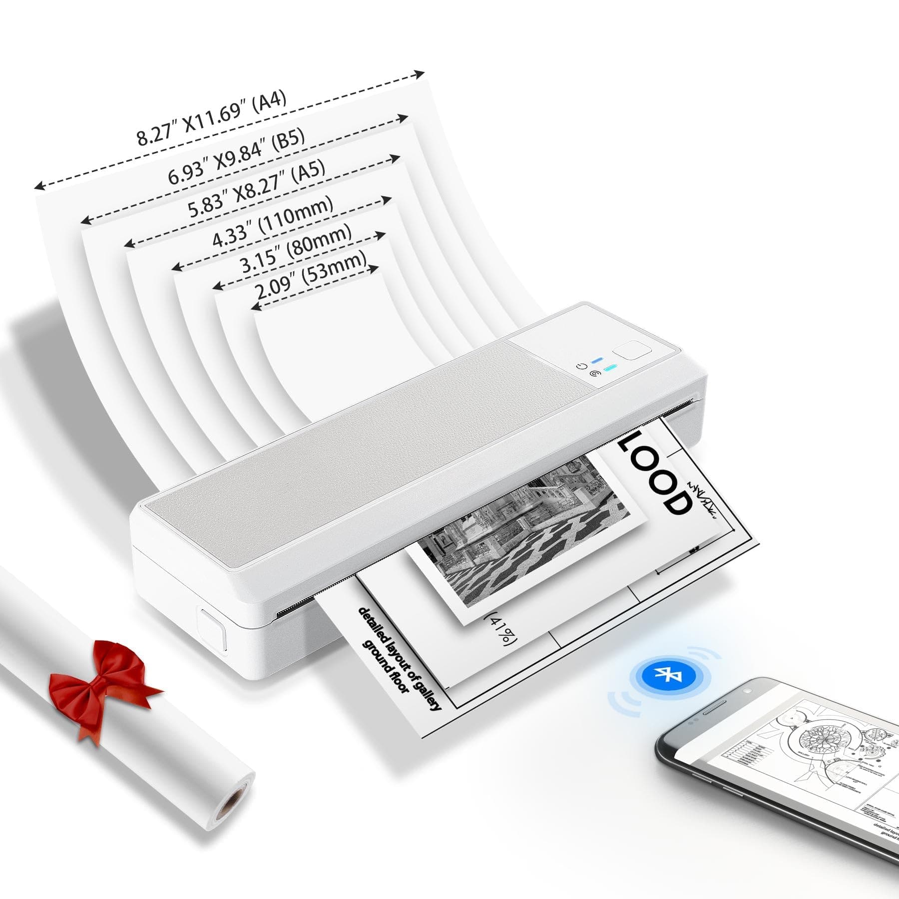Vretti P83 Mobiler Drucker A4 für unterwegs 🖨️