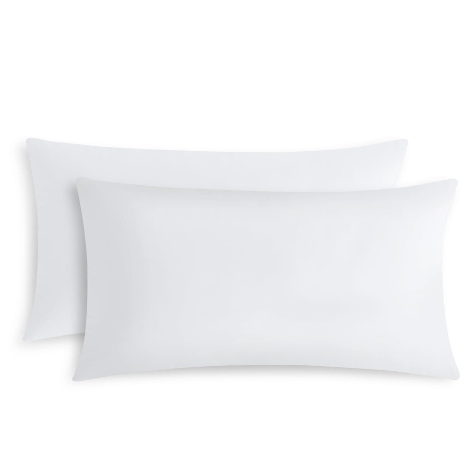 RUIKASI Kissenbezug 40 x 80 Weiß 2er Set 🛏️🌟 - Oeko Tex Kopfkissenbezug 40x80 Weiss