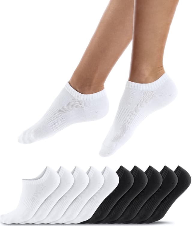 QINCAO Sneaker Socken Herren Damen 6/10 Paar 🧦🏃‍♂️