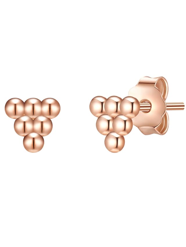 Angebot: Glanzstücke München Damen Ohrstecker 925/- Sterling Silber rosévergoldet 14 Karat Silberohrstecker ✨🌟