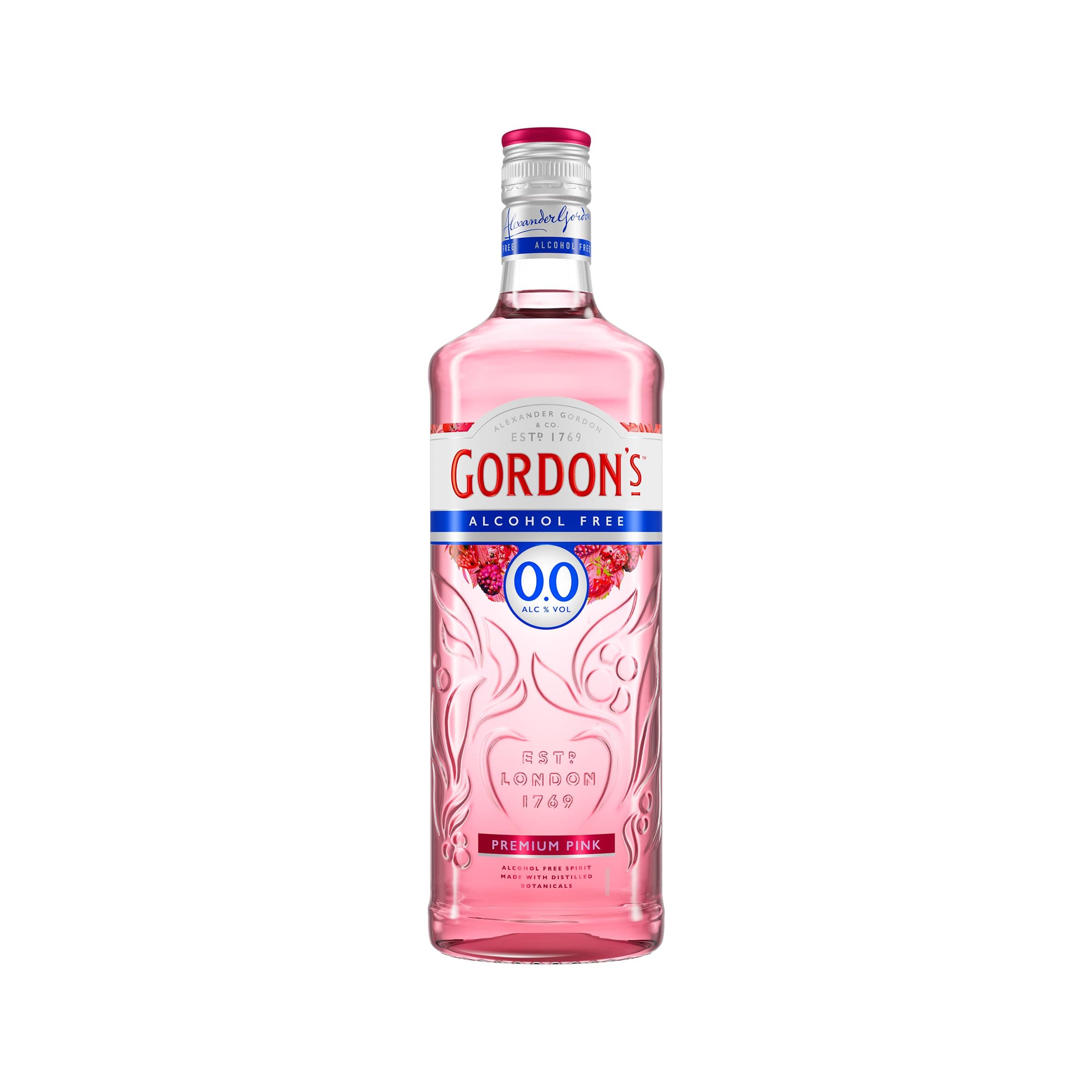 🍹 Gordon's Premium Pink 0,0 % Alkoholfrei - Gin-Alternative mit Sommer Flair! 🍓🍸