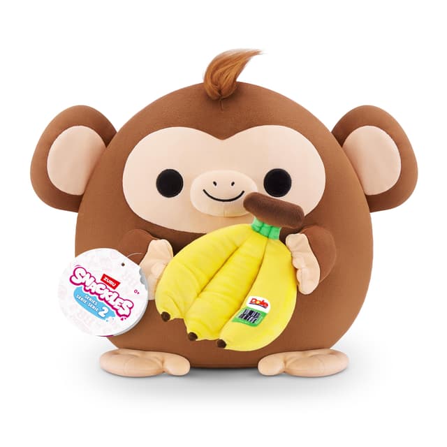 🐒 Snackles Series 2 Monkey Plüschspielzeug mit Snackmarken-Accessoire