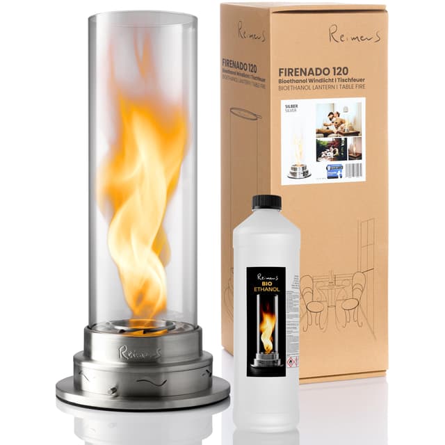 ReimerS Firenado 120 Premium Tischkamin 🔥 Elegante VortexFlame™ Flammenregulierung