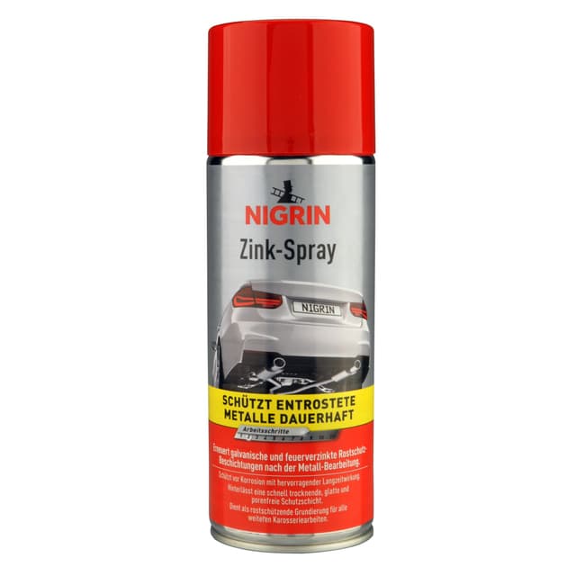 🔧 NIGRIN Zinkspray, 400 ml - Rostschutz-Beschichtung & Korrosionsschutz 🚗