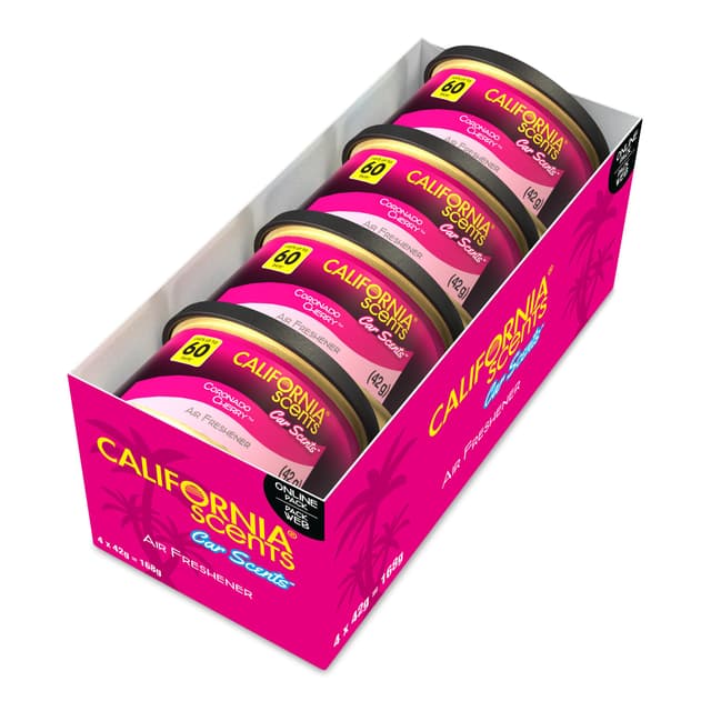 🚗 Lufterfrischer Auto Zubehör Deal: California Car Scents, 4 Stück Coronado Cherry
