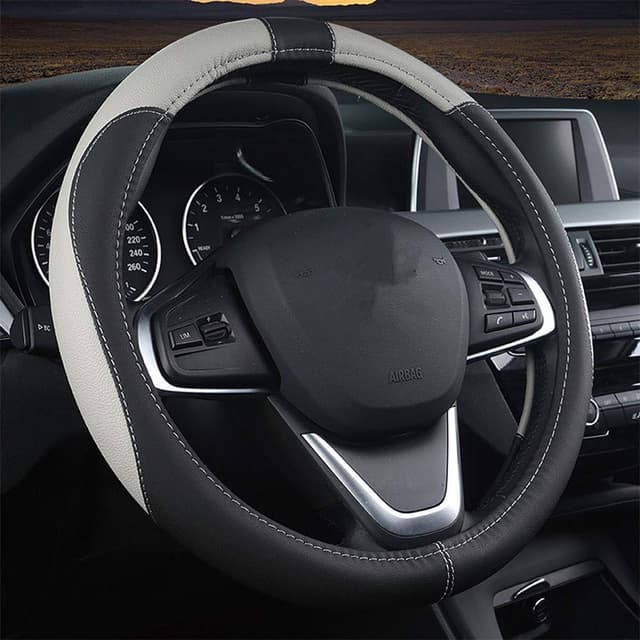 Coofig Auto Lenkradbezug 🚗 aus Microfiber Leder | Langlebig & Atmungsaktiv