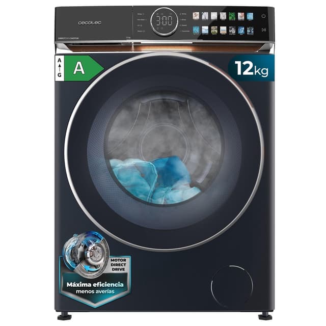 Angebot: Cecotec Waschmaschine 12 kg Frontlader Bolero DressCode 12980 Direct Drive Blau A