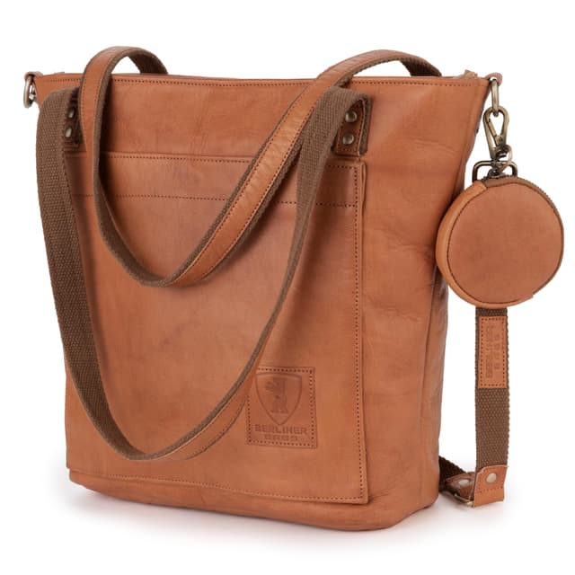 👜 Berliner Bags Vintage Umhängetasche Verona - Große Schultertasche aus Leder 👜