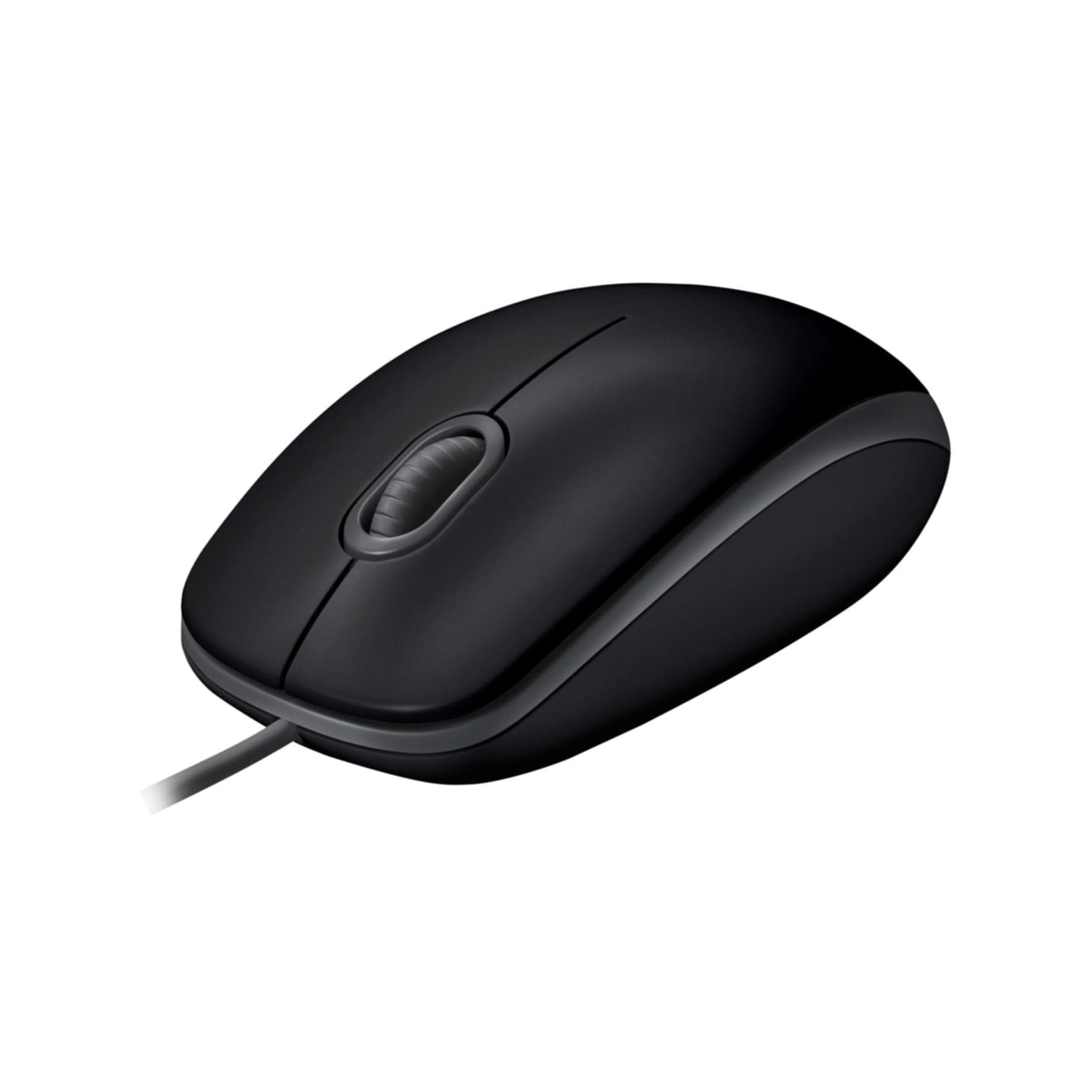 🖱️ Logitech B110 Kabelgebundene USB-Maus - Grau Schwarz Einzelpack