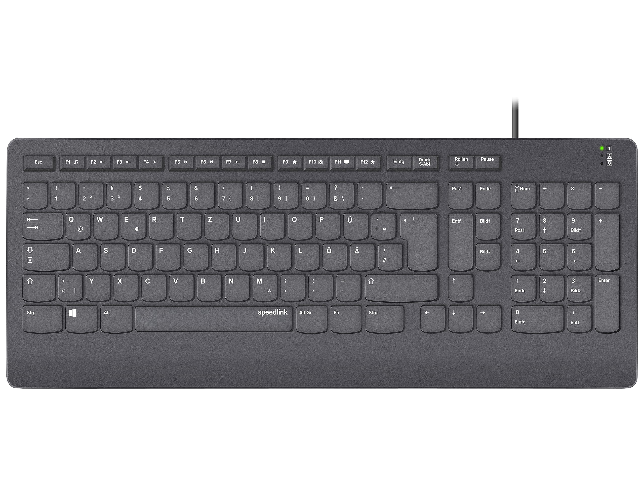 SPEEDLINK HI-GENIC Antibakterielle Tastatur 🚀 - Kabelgebunden, leise, flache Tasten