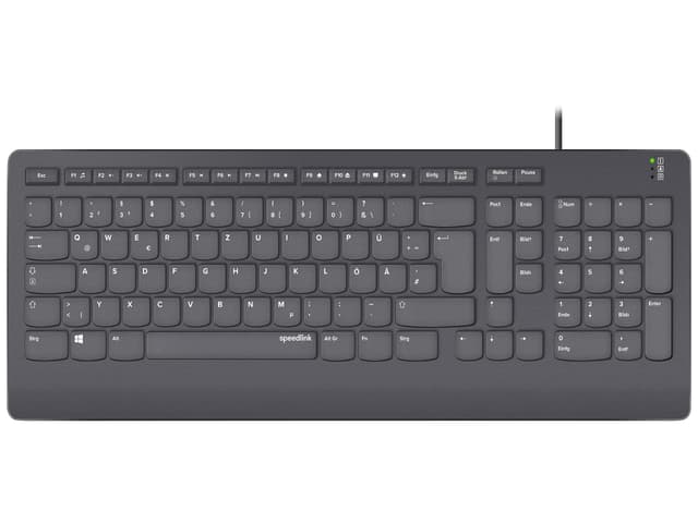 SPEEDLINK HI-GENIC Antibakterielle Tastatur 🚀 - Kabelgebunden, leise, flache Tasten