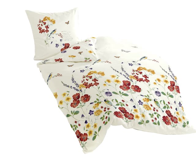 🛏️ Bierbaum Bettwäsche 6477, Mako-Satin, Designed in Germany, bunt 01, 135x200 + 80x80 cm 135 cm x 200 cm Single