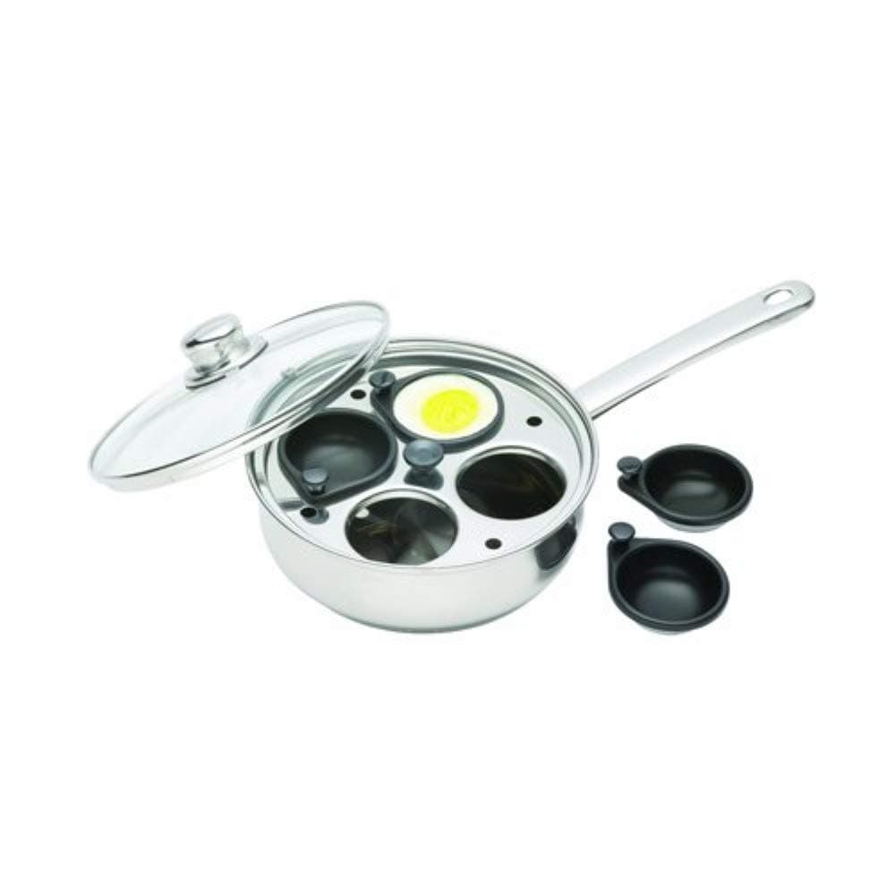 🍳🔪 KüchenCraft Pochierpfanne & NATURAL ELEMENTS Mezzaluna-Set 🌿