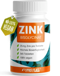 Zink 25mg - 365 Tabletten (vegan) mit Zinkbisglycinat Angebot bei HelloDeals