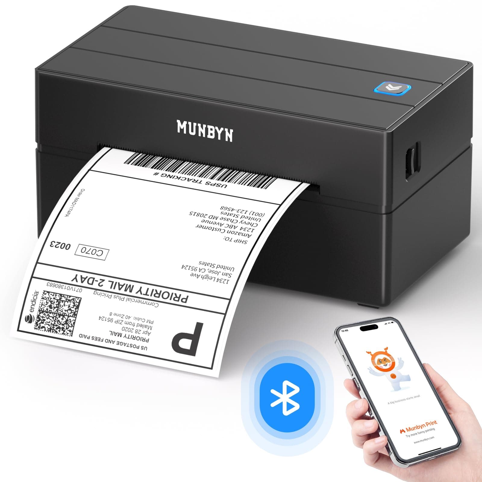 MUNBYN DHL Etikettendrucker Bluetooth 4x6 - Sparen Sie clever! 🖨️📦