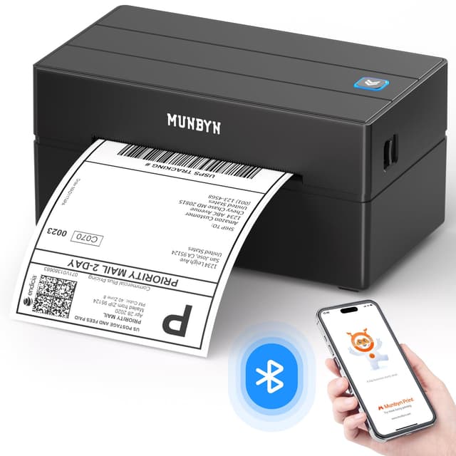MUNBYN DHL Etikettendrucker Bluetooth 4x6 - Sparen Sie clever! 🖨️📦