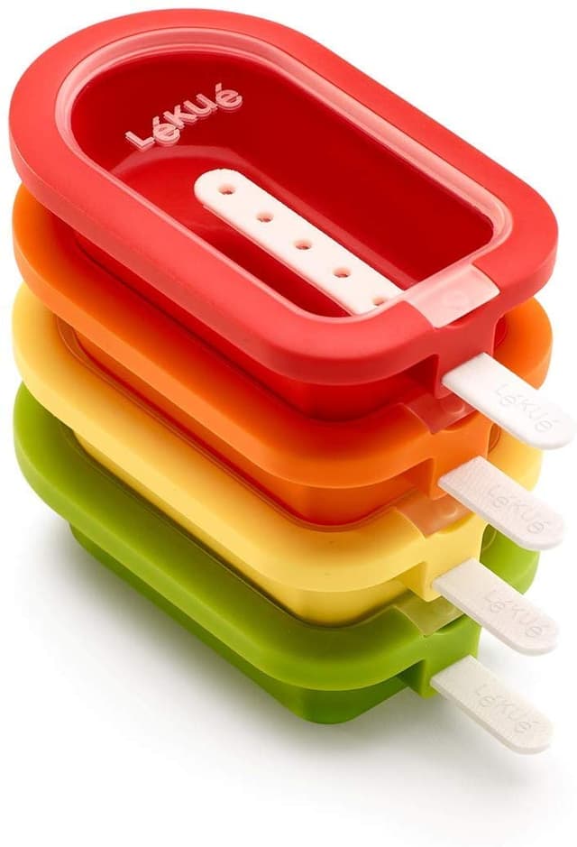 🍦🌈 Lékué Classic Eisformen, stapelbar, 16,5 cm, 4 Stück 🍨