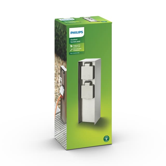 Philips Rock Outdoor Doppelsteckdose 🌿🔌