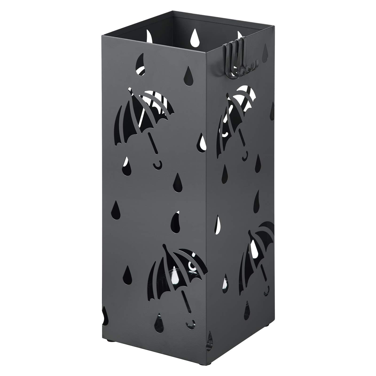 🌂 WOLTU Regenschirmständer aus Eisen, L20 x B20 x H49cm, Anthrazit Rechteck SST02an 🌧️