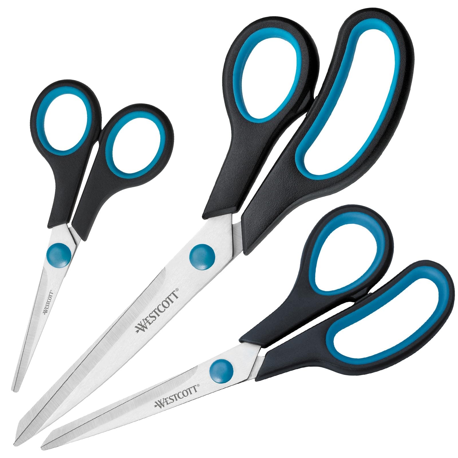 🔥 Angebot: Westcott Easy Grip Scheren 3er Set Schwarz 🖤