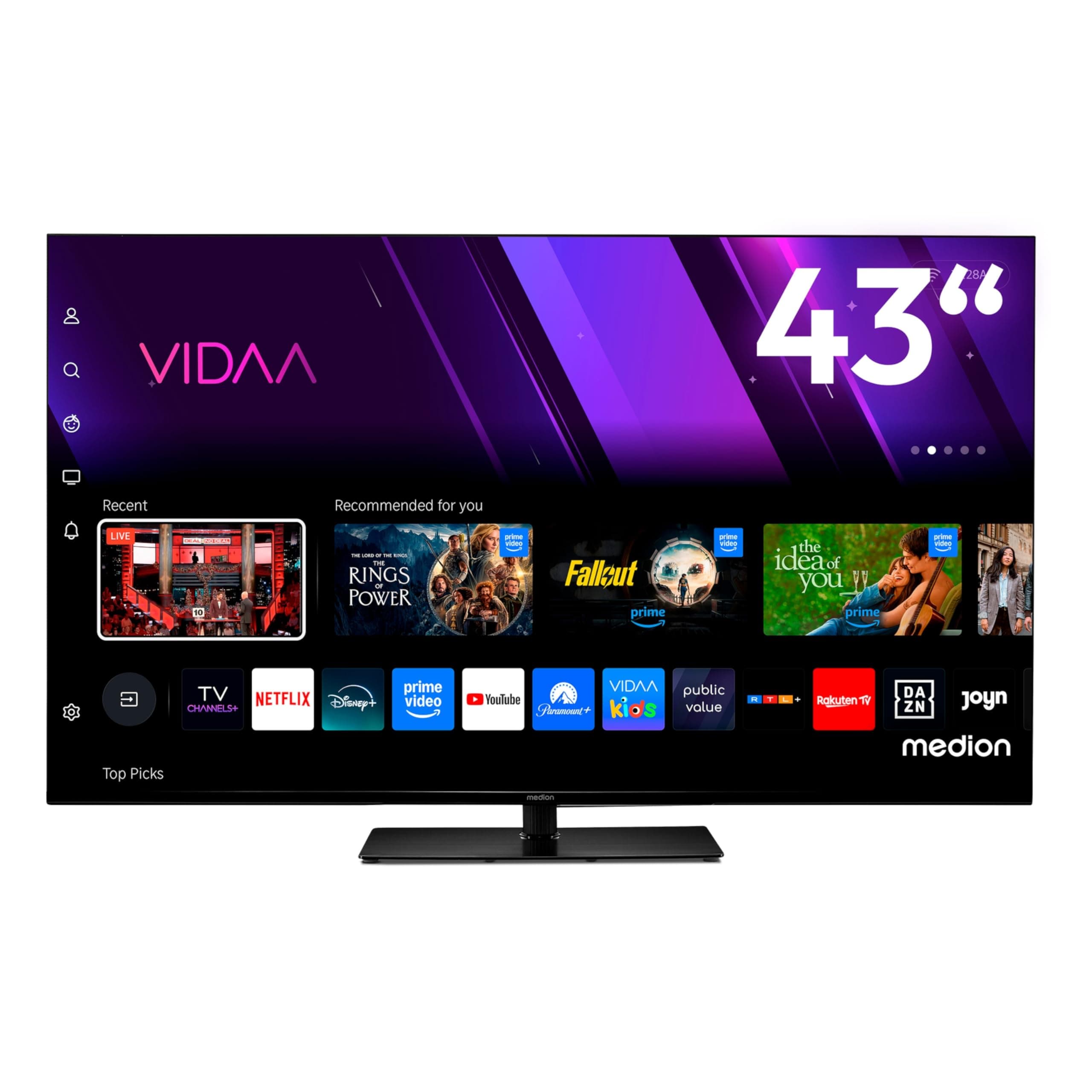 📺 MEDION 107 cm (43 Zoll) Fernseher 4K - 2025 108 cm (43 Zoll) 🌟