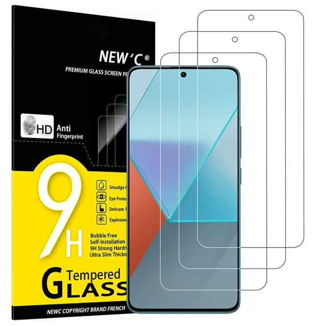 📱🌟NEU'C 3 Stück Xiaomi Redmi Note 13 Pro 5G/4G Displayschutzfolie 9H Härte 0.33mm Ultra-klar