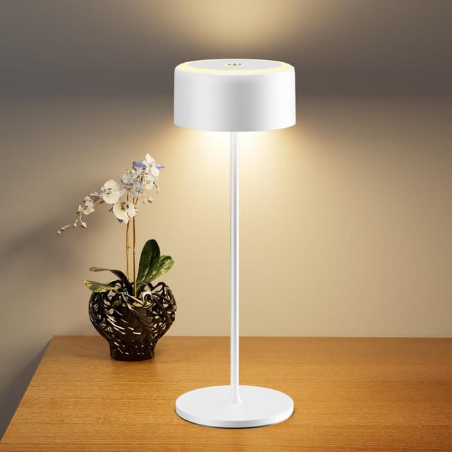 TYEE Tischlampe Kabellose LED Dimmbare Akku Tischleuchte - 16.99€