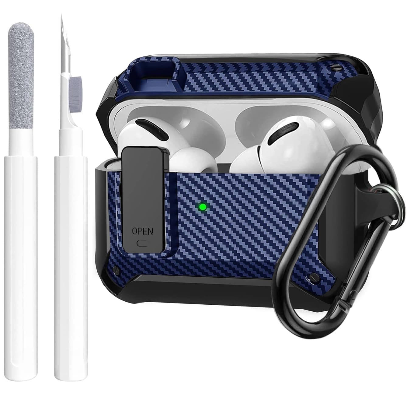 OTOP Airpods Pro 2 Hülle Case Verschlussdeckel mit Reinigungsset 👍