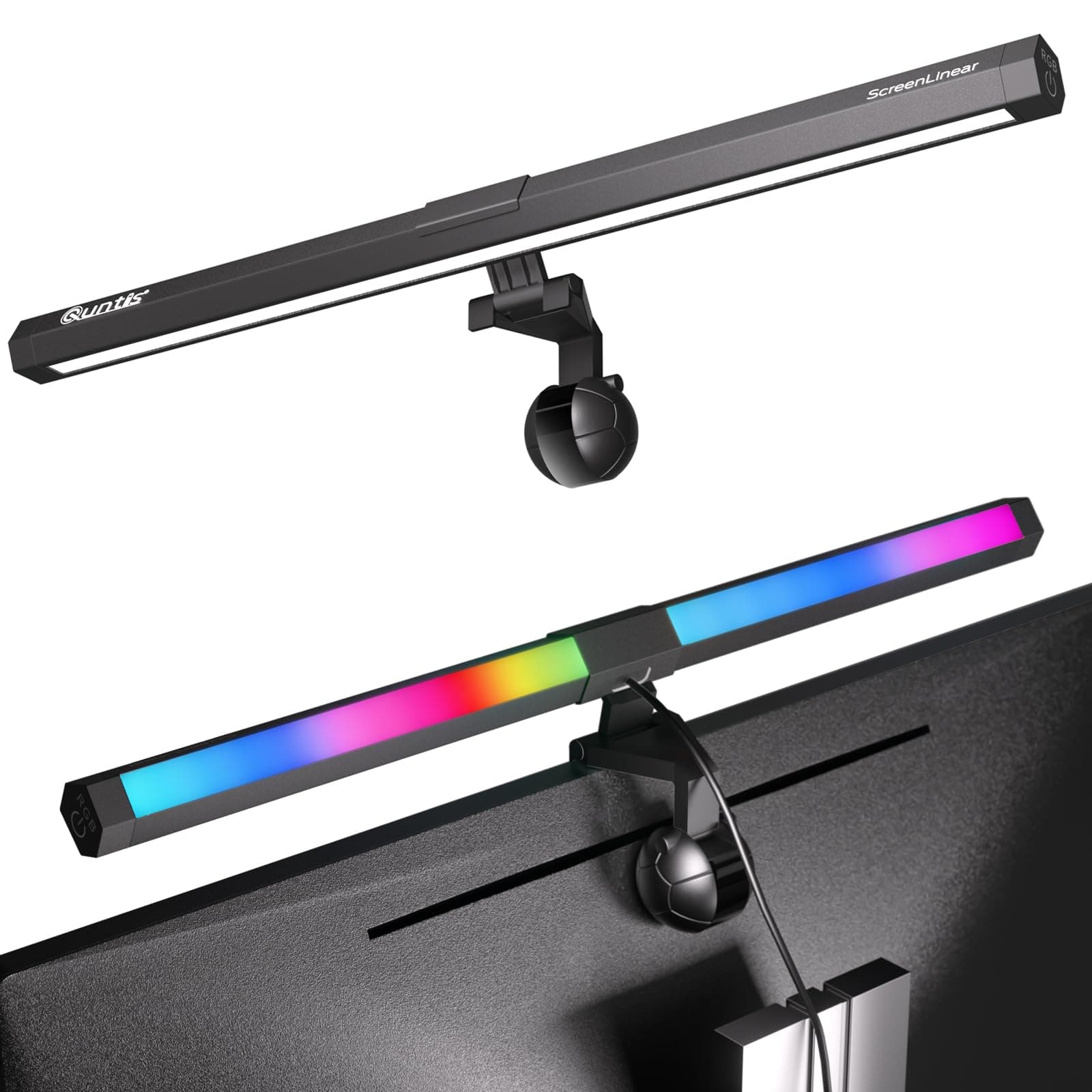 Quntis Computer Monitor Lampe mit RGB Hintergrundbeleuchtung 🌈