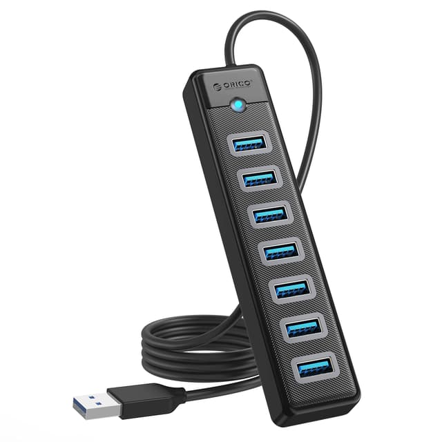 ORICO USB Hub mit 100CM Kabel 🚀 7 Port USB 3.0 Hub 🖥️